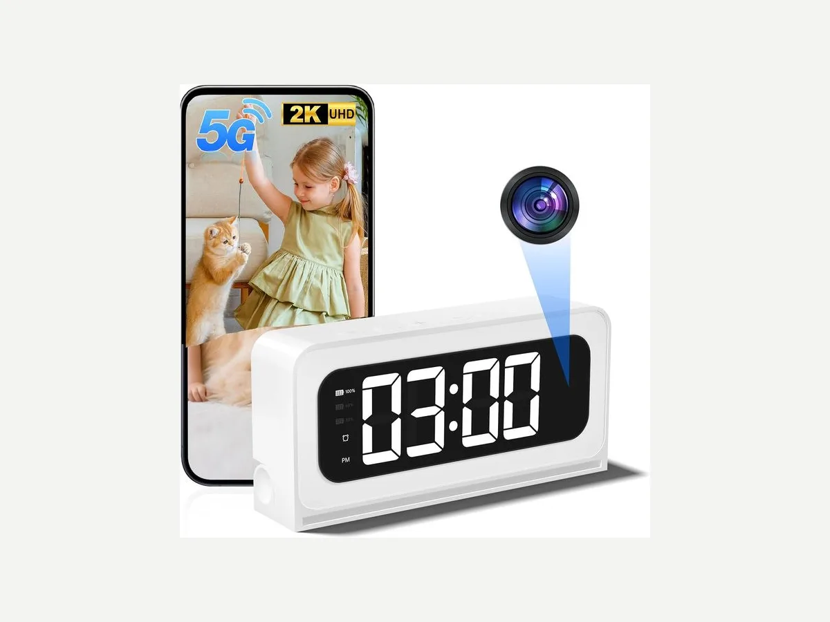Preventive Live Wi-Fi Clock Camera
